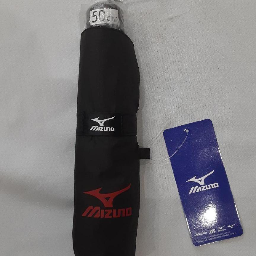 新品●ミズノ　mizuno●折りたたみ傘　ブラック