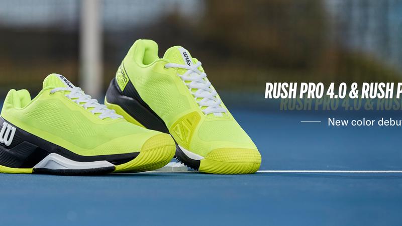 ウイルソン(Wilson) テニスシューズ ラッシュ プロ 4.0 AC メンズ (RUSH PRO 4.0 Safety Yellow/Black  M) オールコートモデル WRS331160+  テニスショップＬＡＦＩＮＯ（ラフィノ）