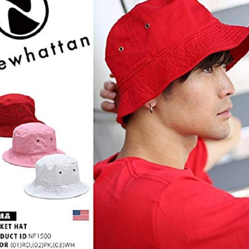 NEW HATTAN STONE WASHED BUCKET HATS S M